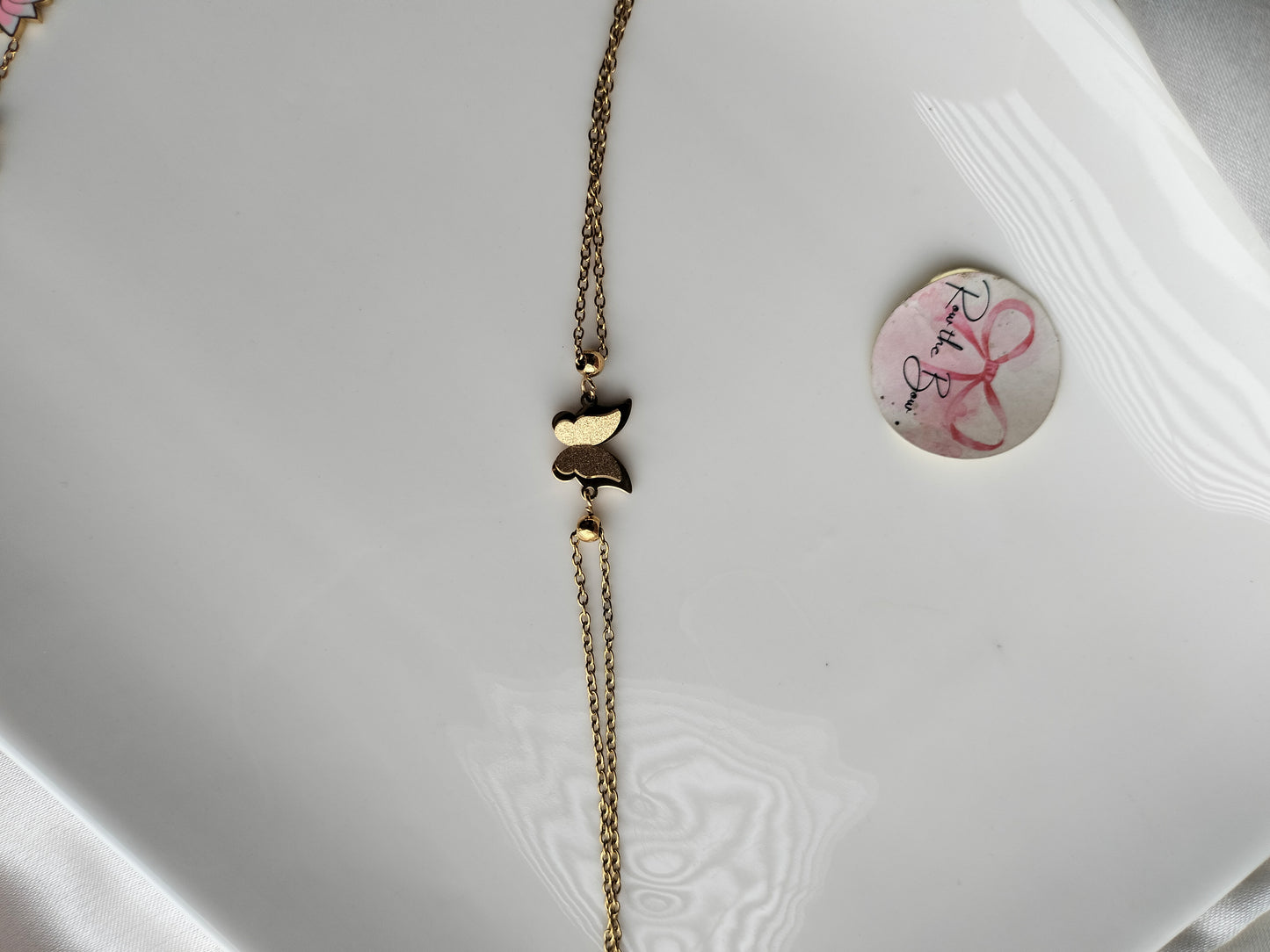 Butterfly layer chain bracelet