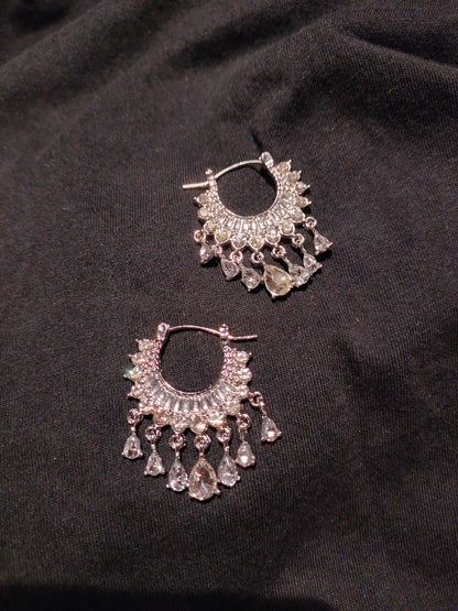 Silver Shine Jhumka