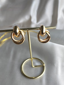 Metallic urban earring