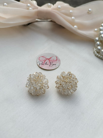 Dandelion flower earring