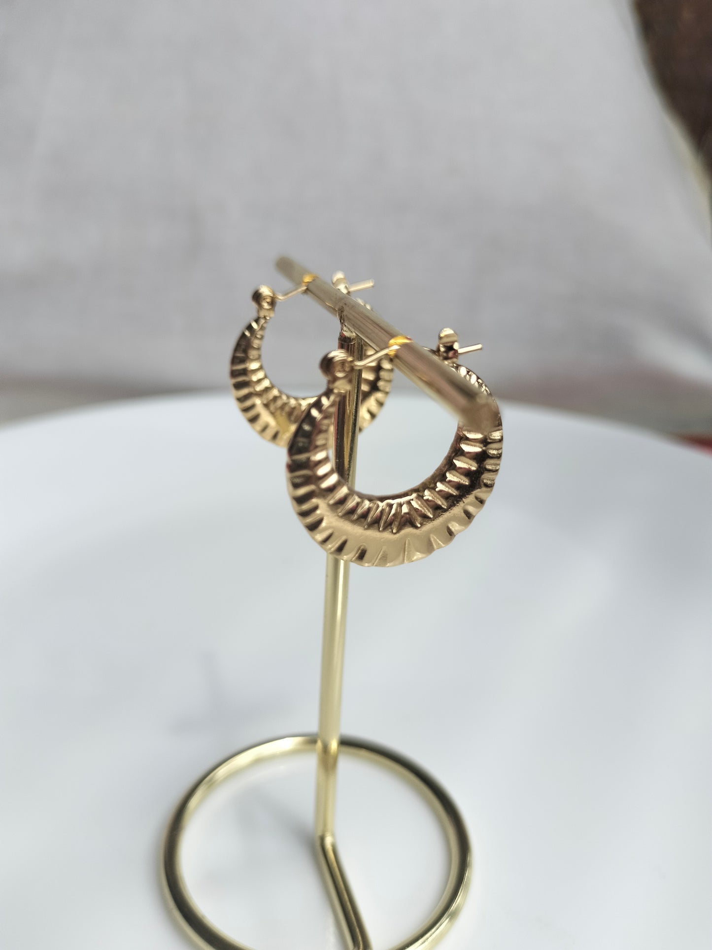 Metallic Snail Hoop