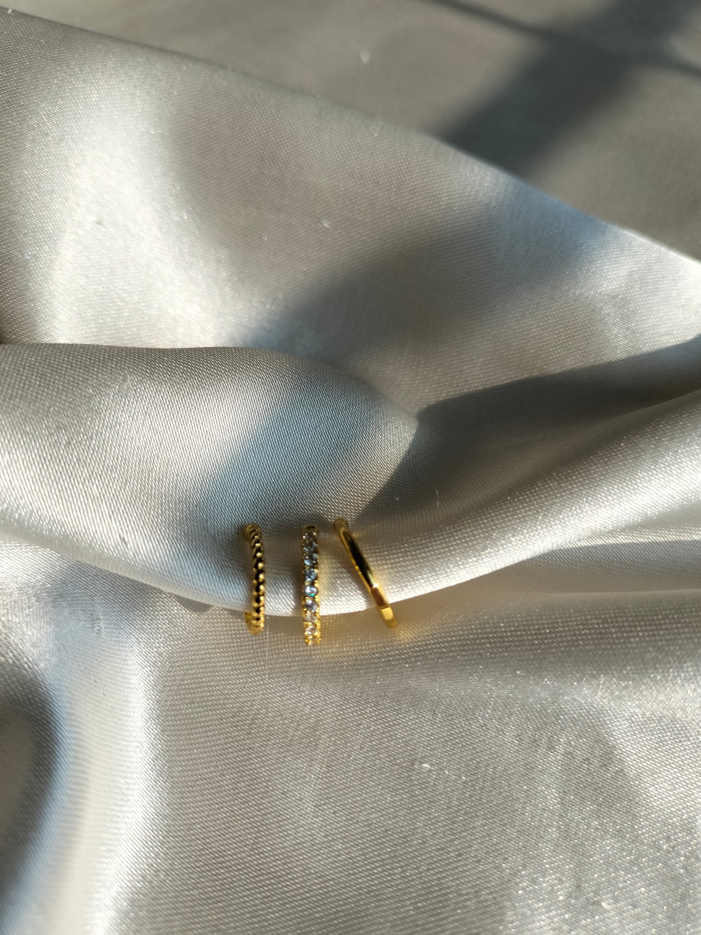 Spiral golden Ear Cuff Set