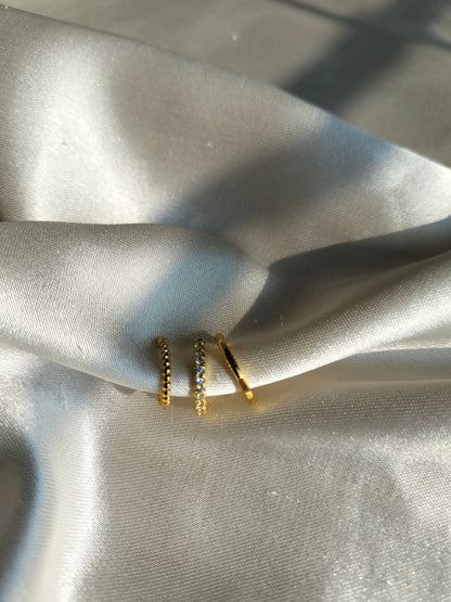 Spiral golden Ear Cuff Set