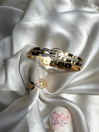 Knotted 01 stainless steel bracelet