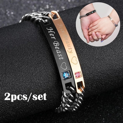 Couple Bracelet Set Beast & Beauty