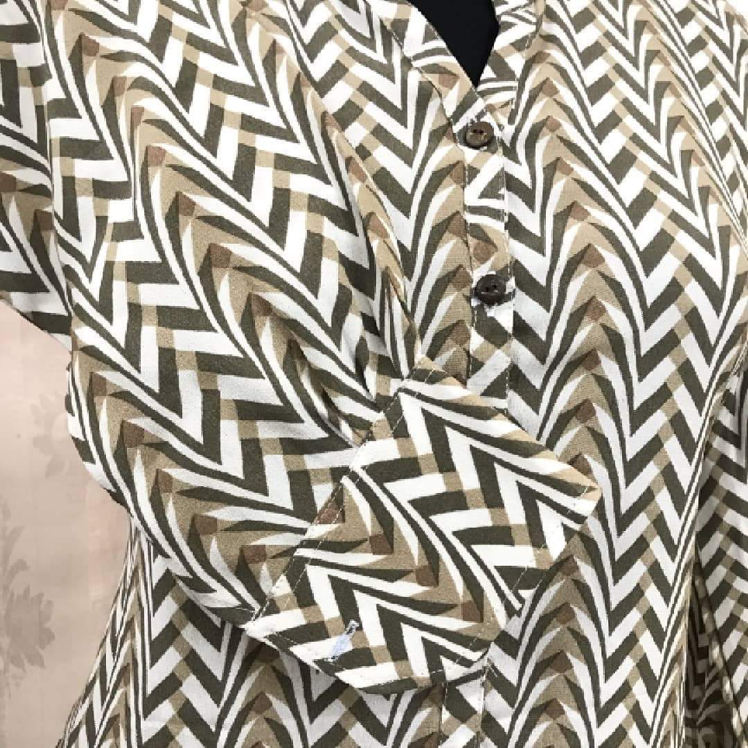 coffee zebra tops 38