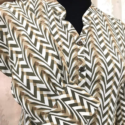 coffee zebra tops 38