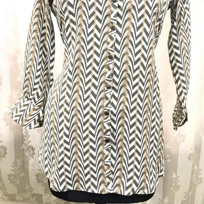 coffee zebra tops 38