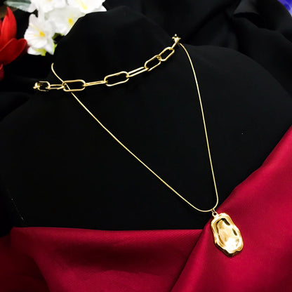 Uncut Shackle Stainless Necklace