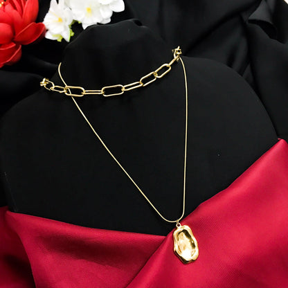 Uncut Shackle Stainless Necklace