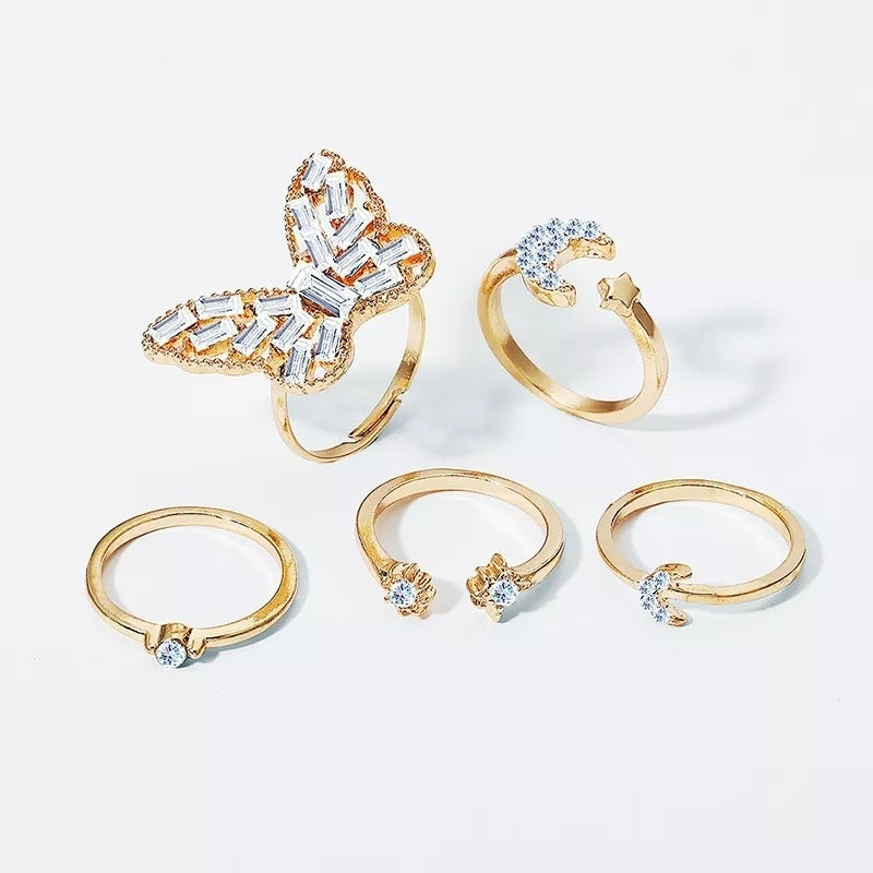 Butterfly Ring Set (R-25)