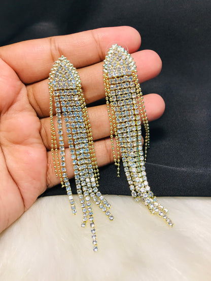 Golden Chain Long Earring