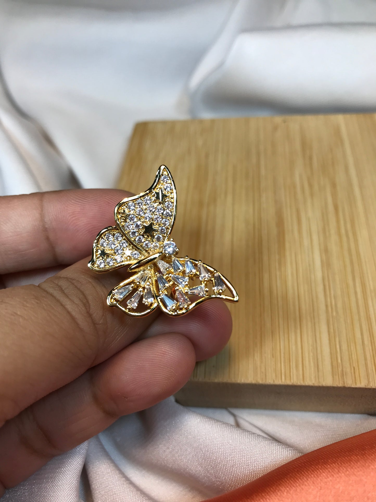 Golden Butterfly Ring