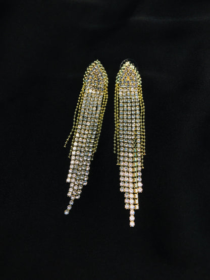 Golden Chain Long Earring