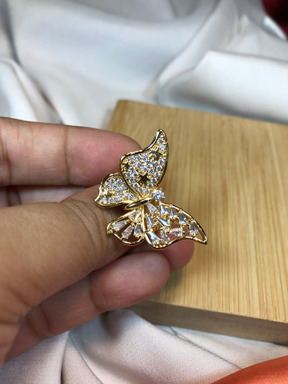Golden Butterfly Ring