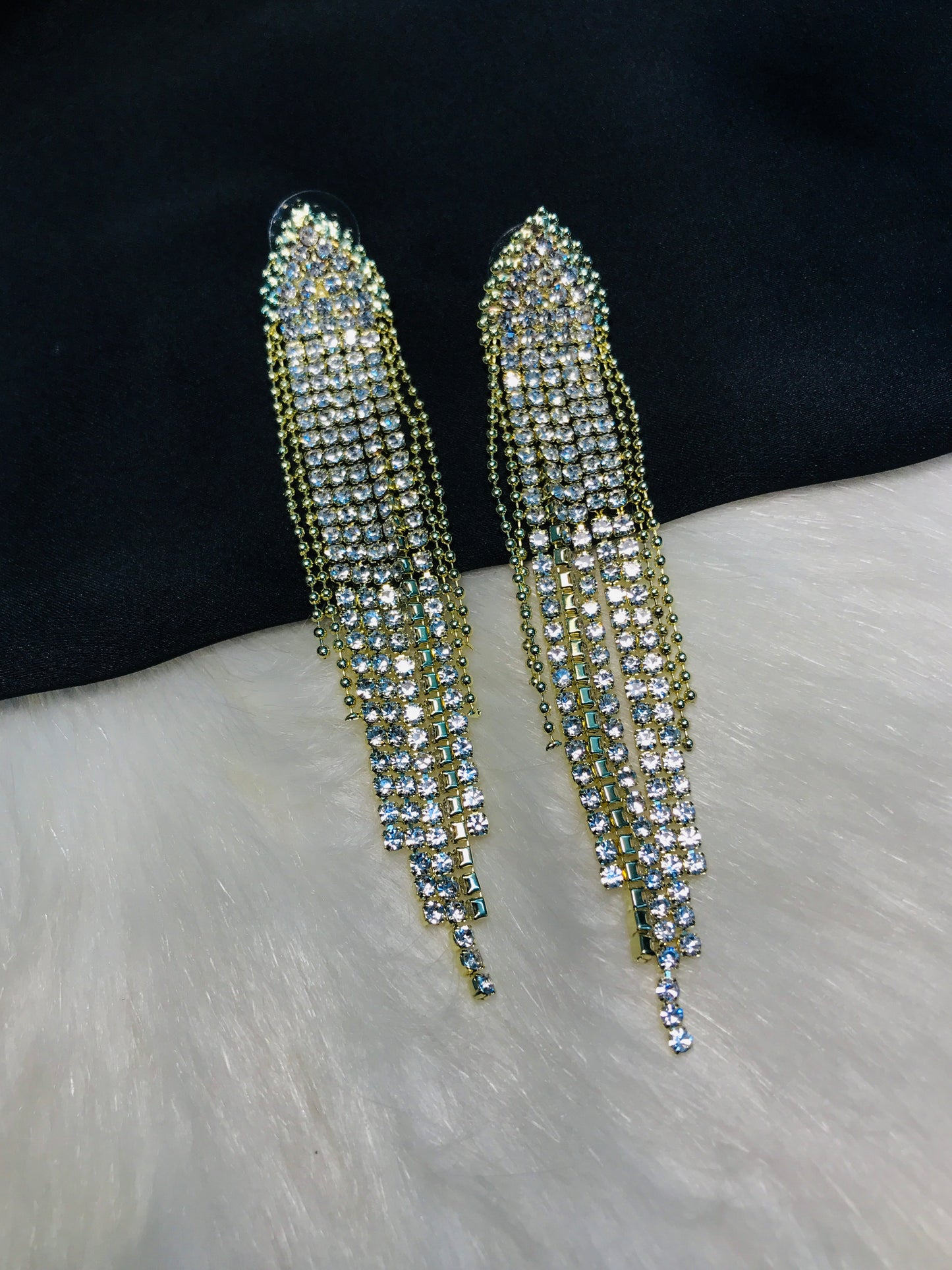 Golden Chain Long Earring