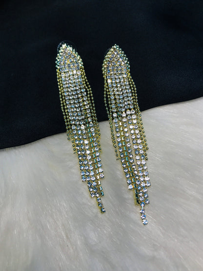 Golden Chain Long Earring