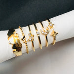 Load image into Gallery viewer, Half Moon Ring Set (R-31)
