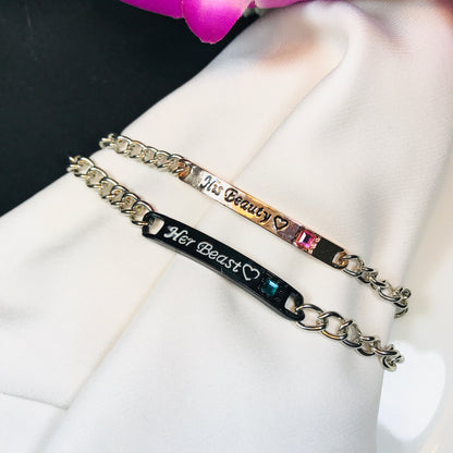 Couple Bracelet Set Beast & Beauty
