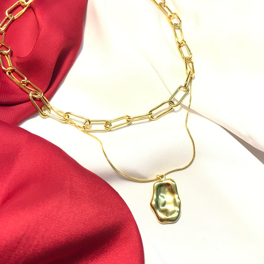 Uncut Shackle Stainless Necklace