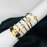 Load image into Gallery viewer, Half Moon Ring Set (R-31)
