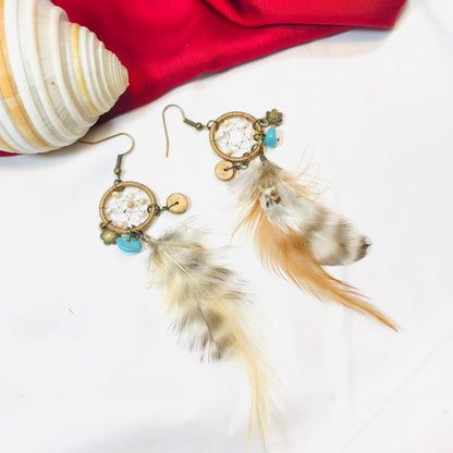 Feather Hanging Earring