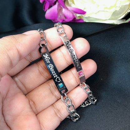 Couple Bracelet Set Beast & Beauty