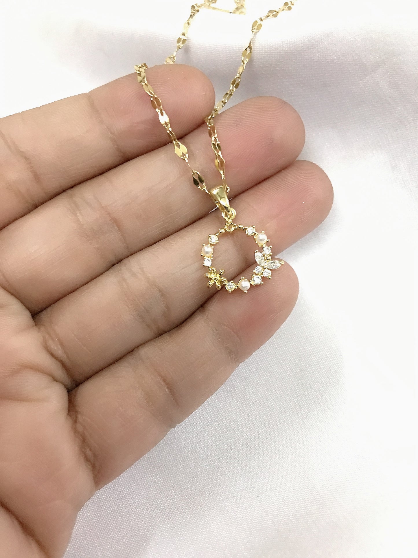 Floral Circle Pendant