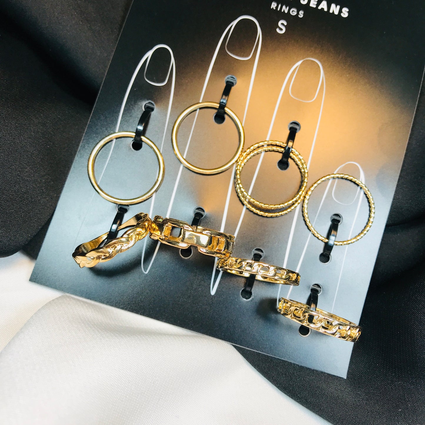 Golden Shackle Ring Set (R-14)