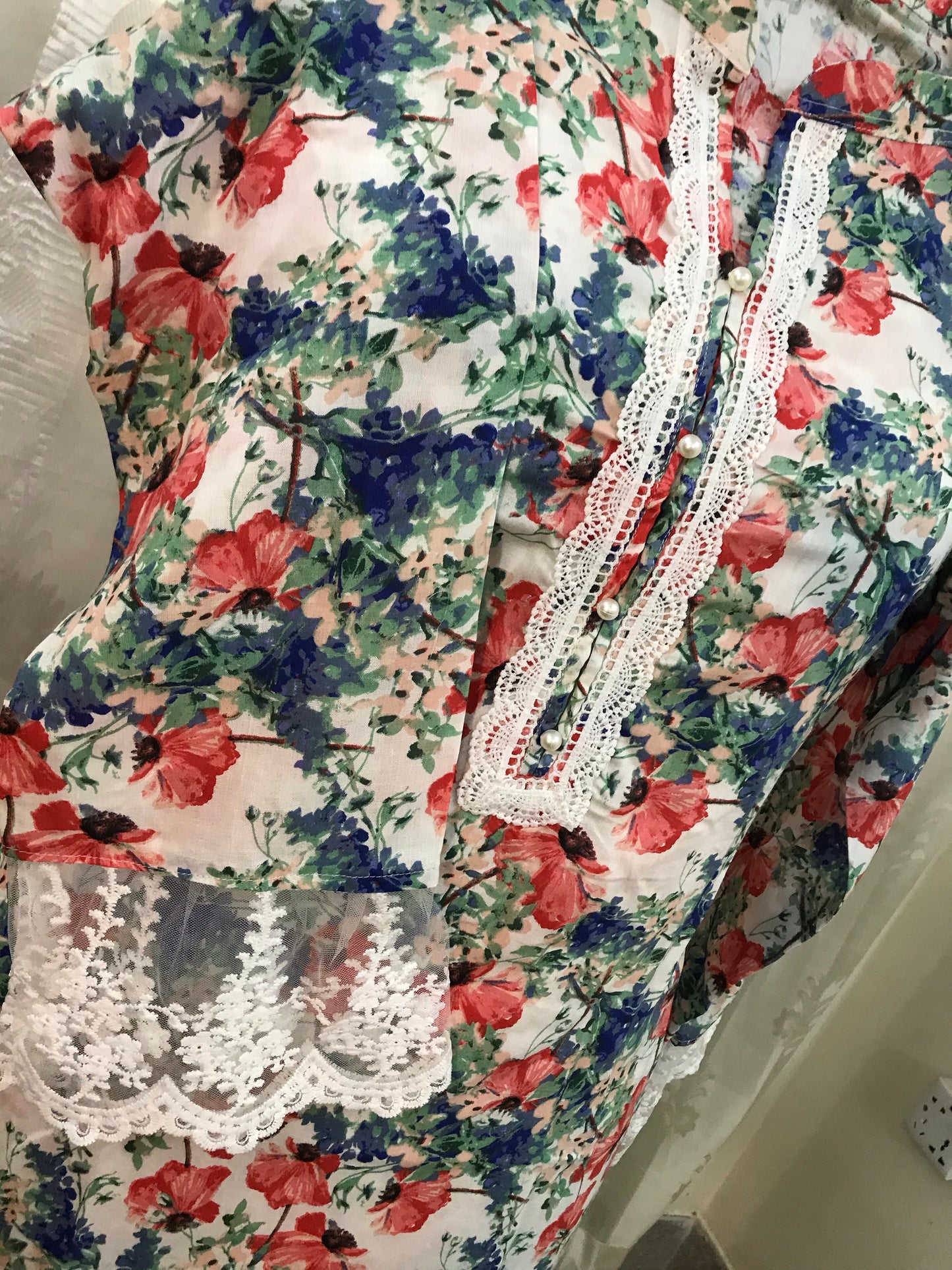 Floral cotton kurti