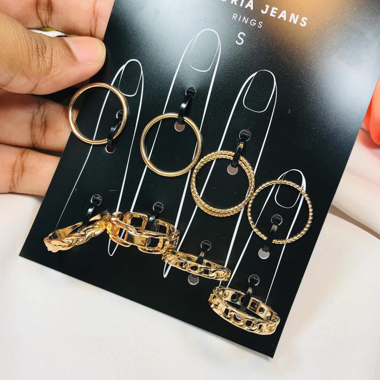 Golden Shackle Ring Set (R-14)