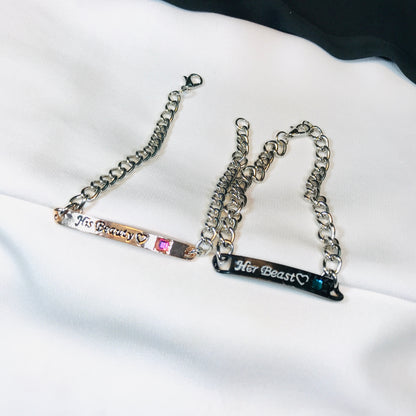 Couple Bracelet Set Beast & Beauty