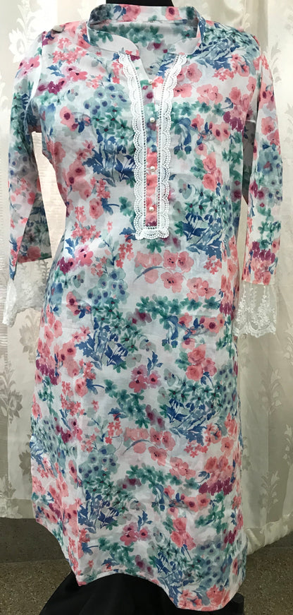 Soothing Pink cotton kurti