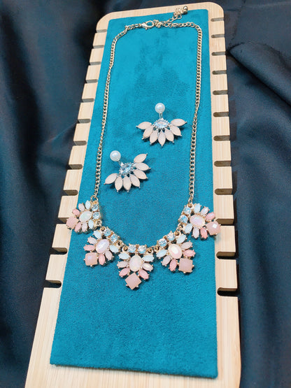 Peach Stone Necklace