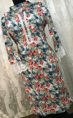 Load image into Gallery viewer, Floral cotton kurti
