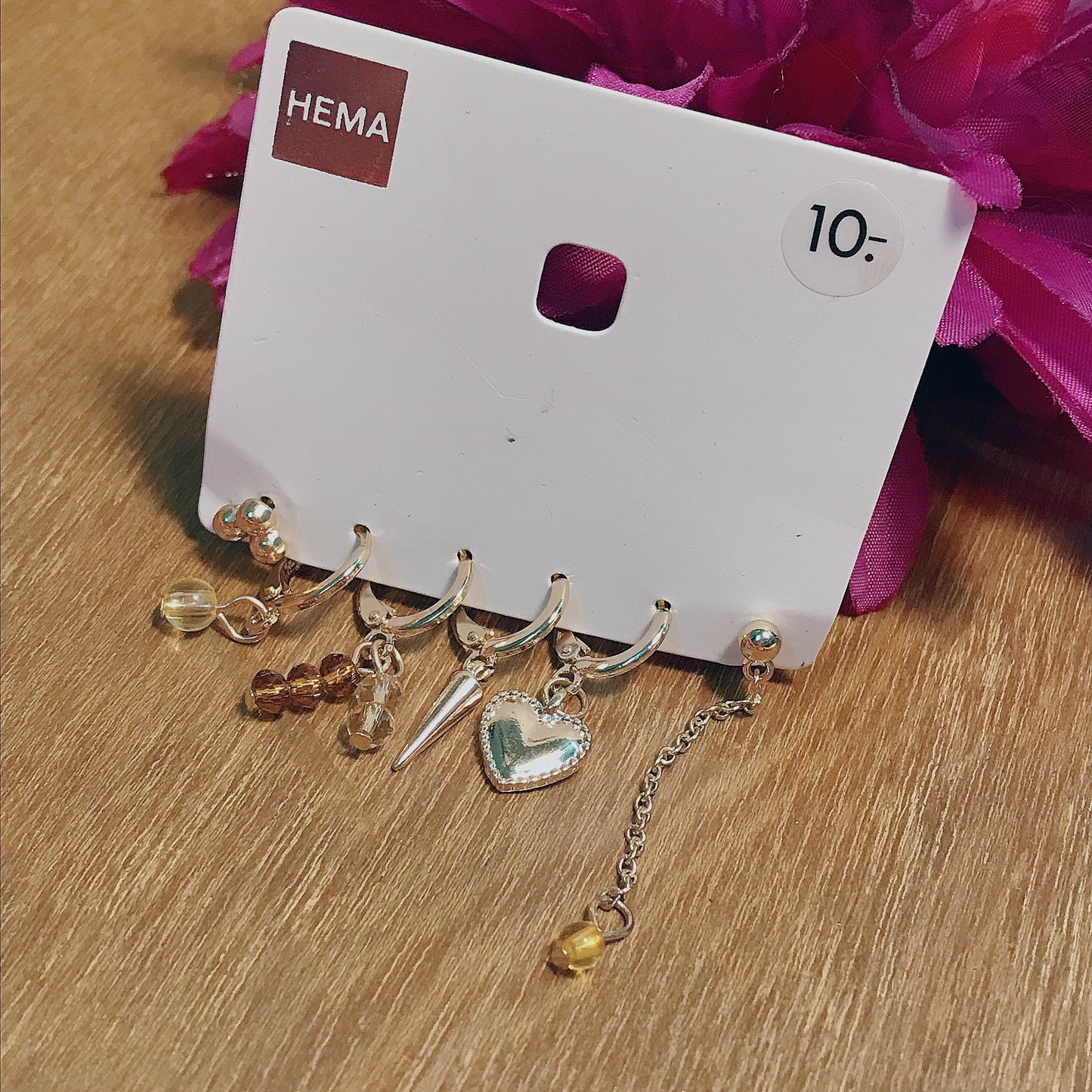 Mismatch Earring Chain Set