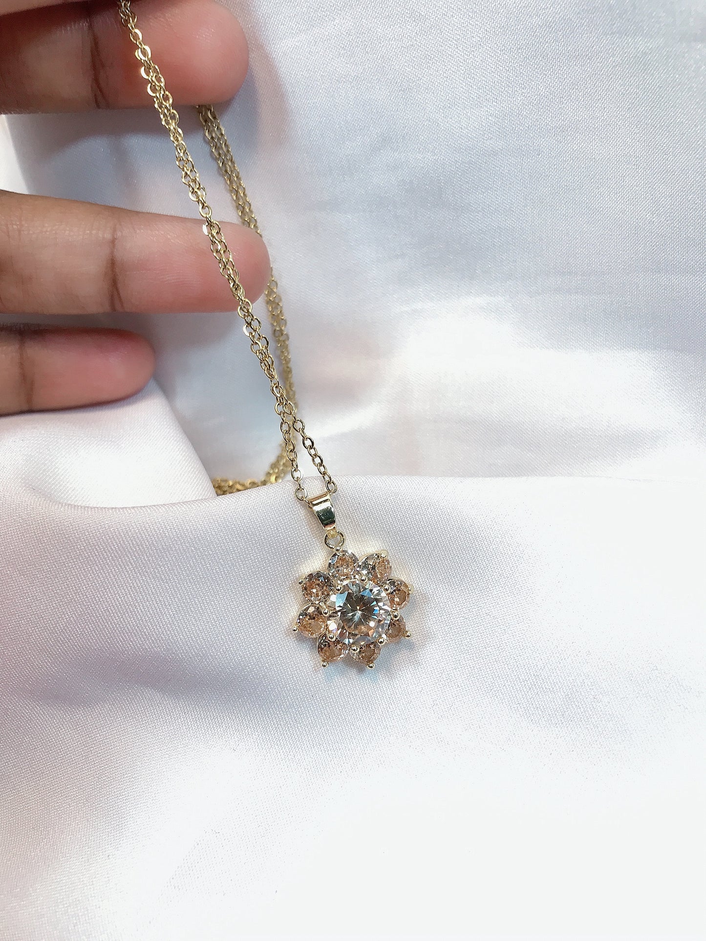 Golden crystal Pendant