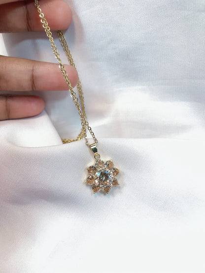 Golden crystal Pendant
