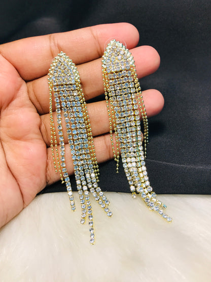 Golden Chain Long Earring