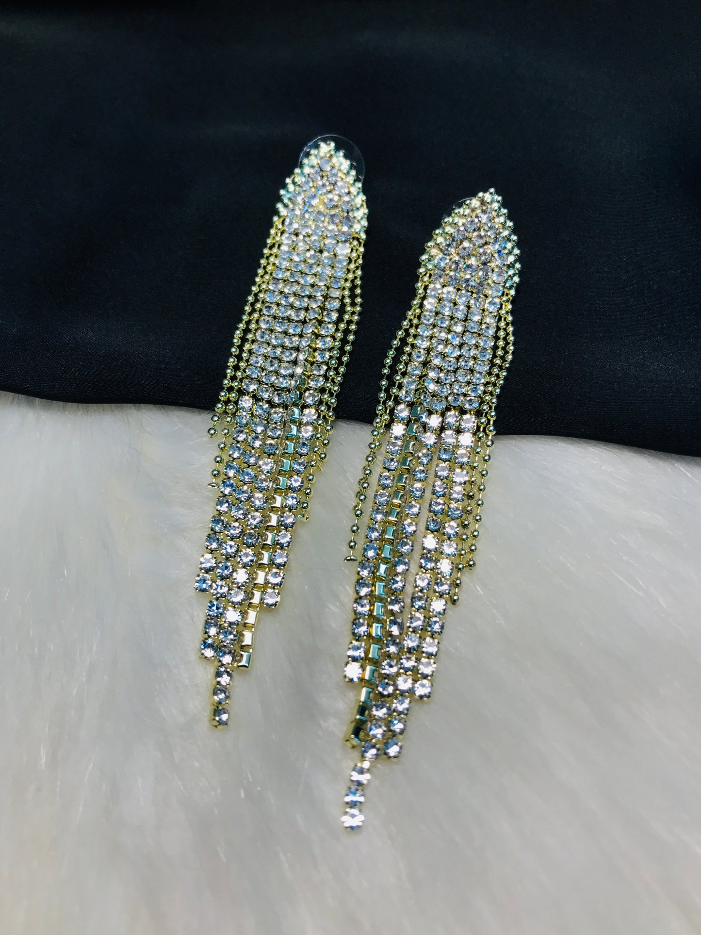 Golden Chain Long Earring