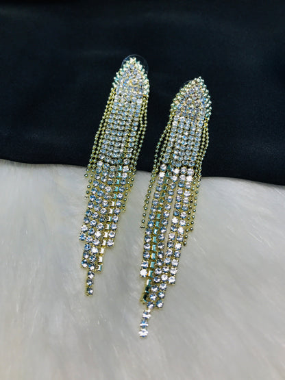 Golden Chain Long Earring