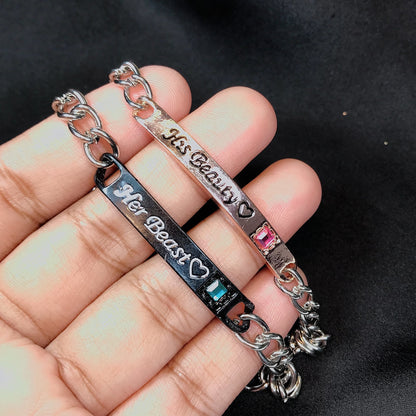 Couple Bracelet Set Beast & Beauty