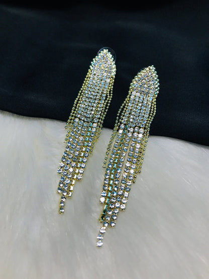 Golden Chain Long Earring