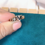 Load image into Gallery viewer, Titanium Ring Luise V
