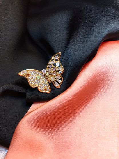 Golden Butterfly Ring