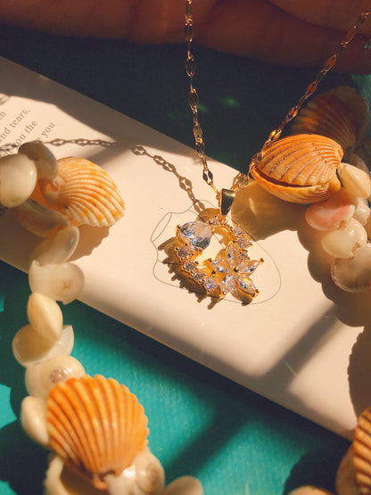 Floral Heart Pendant-003