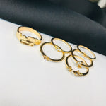 Load image into Gallery viewer, Half Moon Ring Set (R-31)
