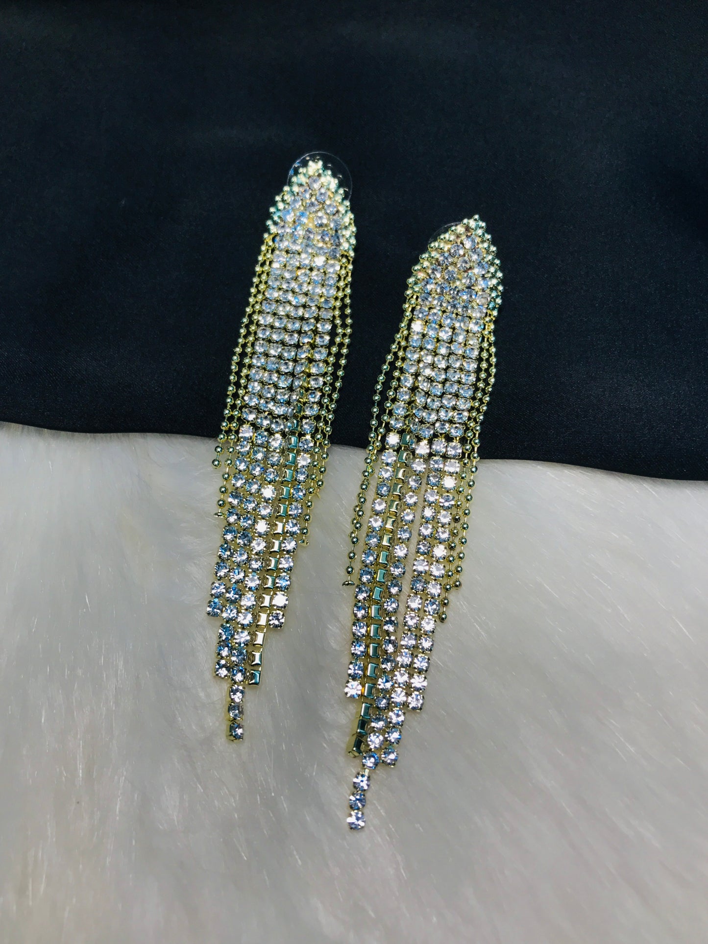 Golden Chain Long Earring