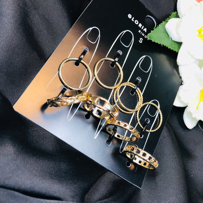 Golden Shackle Ring Set (R-14)