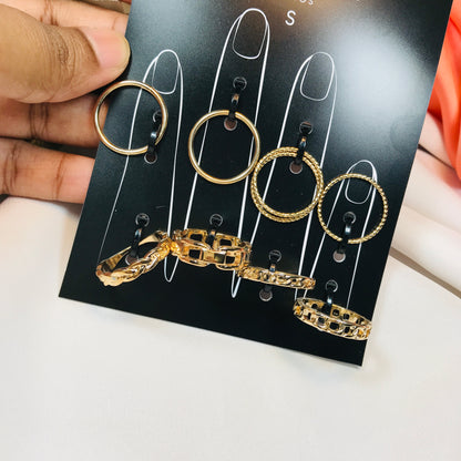 Golden Shackle Ring Set (R-14)